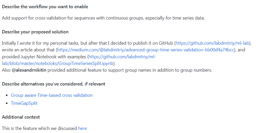 GitHub issue